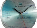 Sieninis laikrodis iš aliuminio Nr.7130.BMatmenys Ø 300 mm.